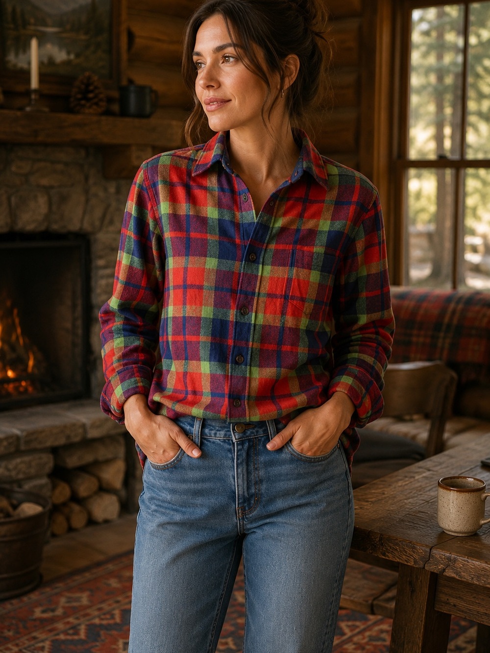 Vintage Pendleton  plaid 100% Wool Knockabout Shirt No Size Tag  (small) CL #982